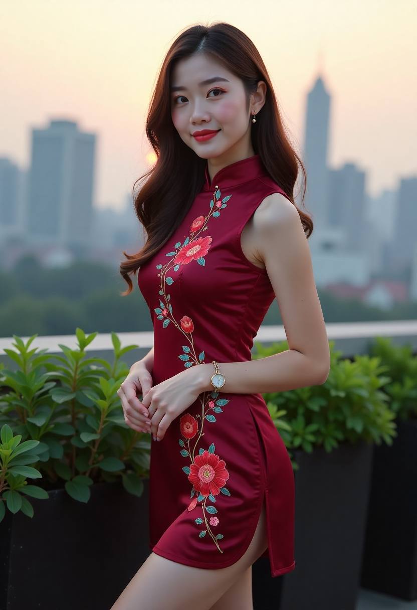 母女翻看旧信